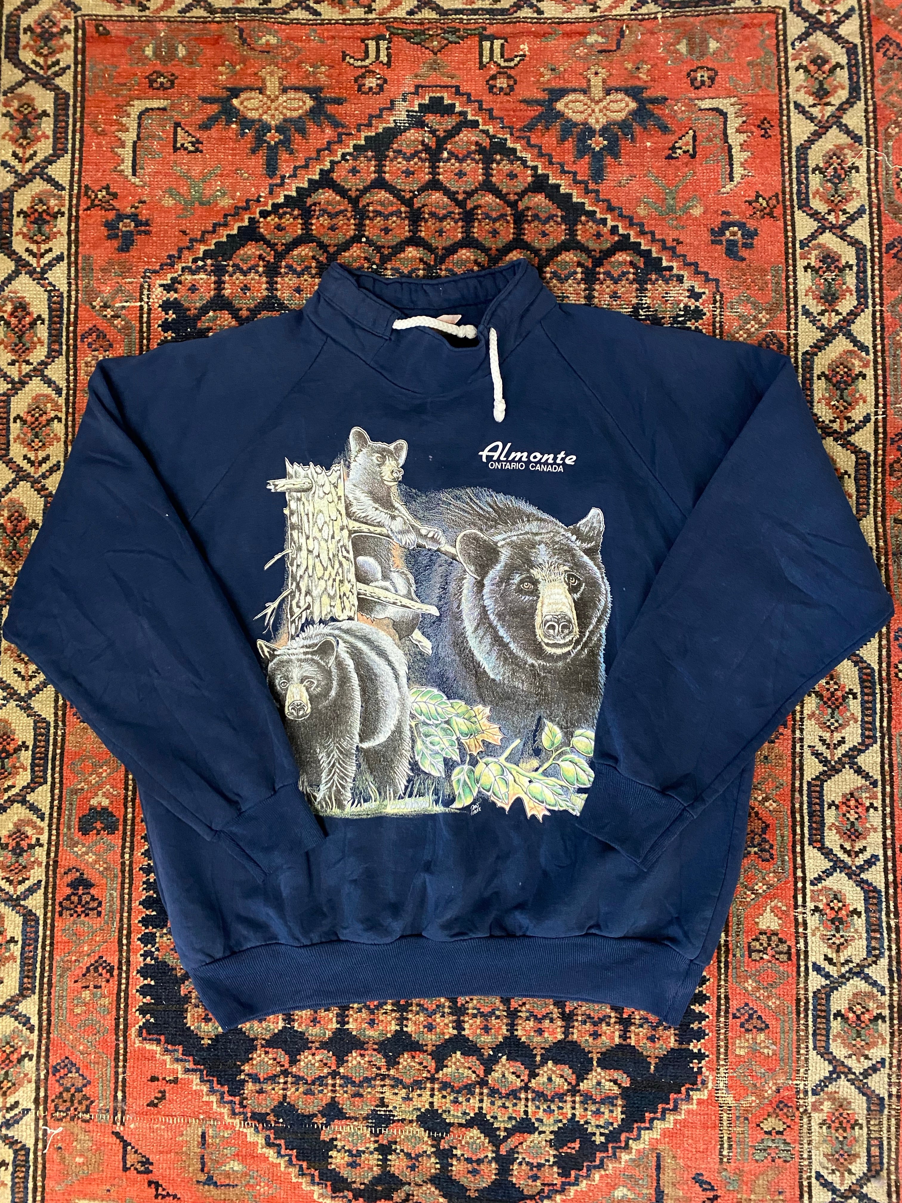 Vintage Ontario Bear Crewneck - M