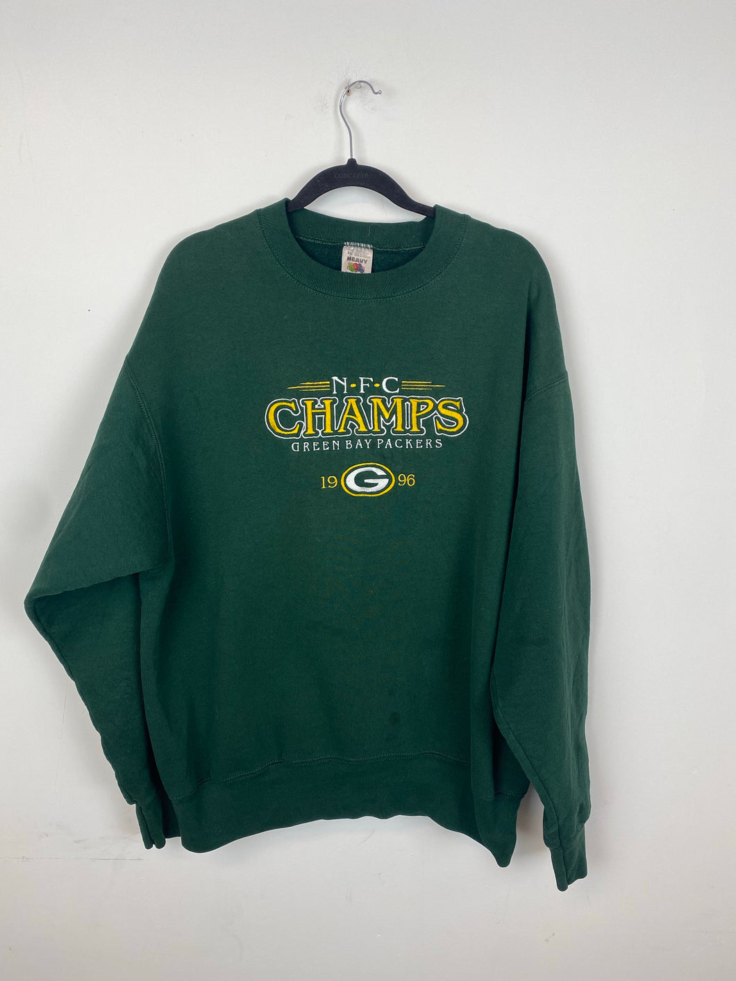 Vintage embroidered Green Bay Packers crewneck - L