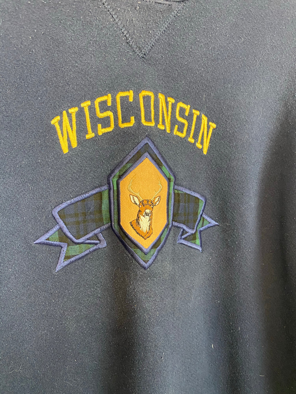 Embroidered Wisconsin crewneck - M/L
