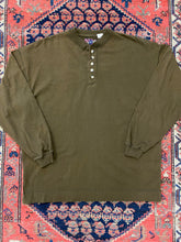 Load image into Gallery viewer, Vintage Brown Henley Shirt - L