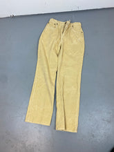 Load image into Gallery viewer, Yellow straight leg corduroy pants