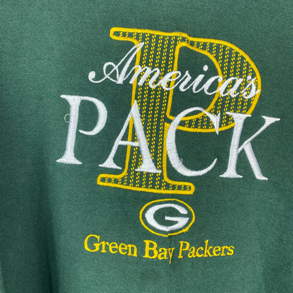 Embroidered Green Bay Packers crewneck