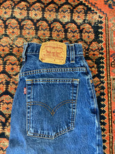 Load image into Gallery viewer, Vintage High Waisted Levi’s Denim Frayed Shorts - 29in