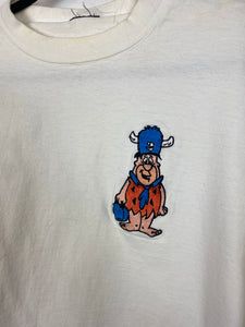 Vintage heavy weight embroidered Fred t shirt - L