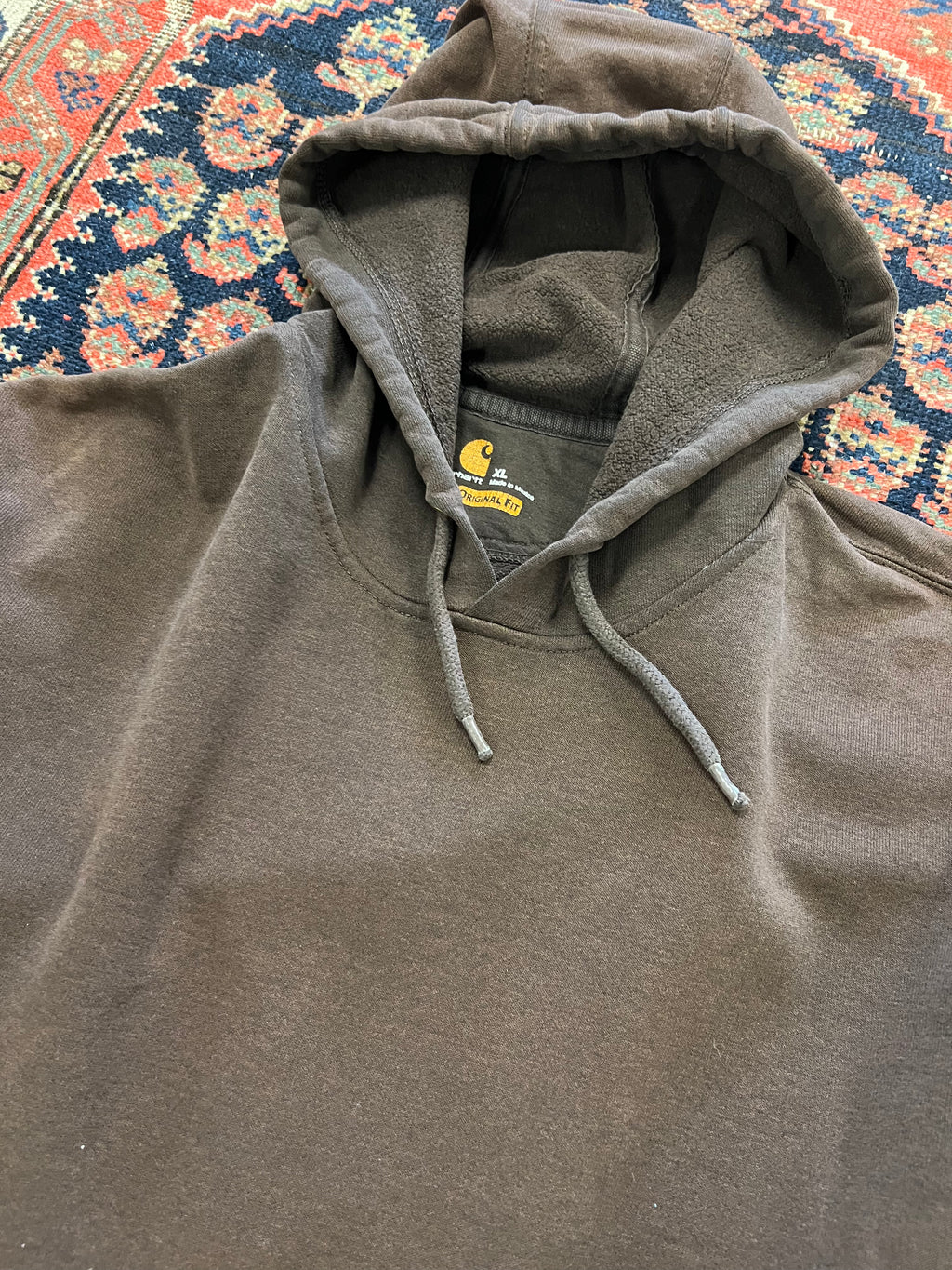 VINTAGE FADED CARHARTT HOODIE - XL