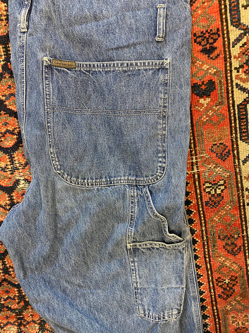 90s Calvin Klein overalls - L