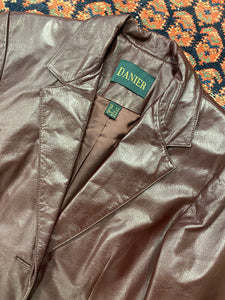 Vintage Burgundy Leather Danier Jacket - WMNS - S