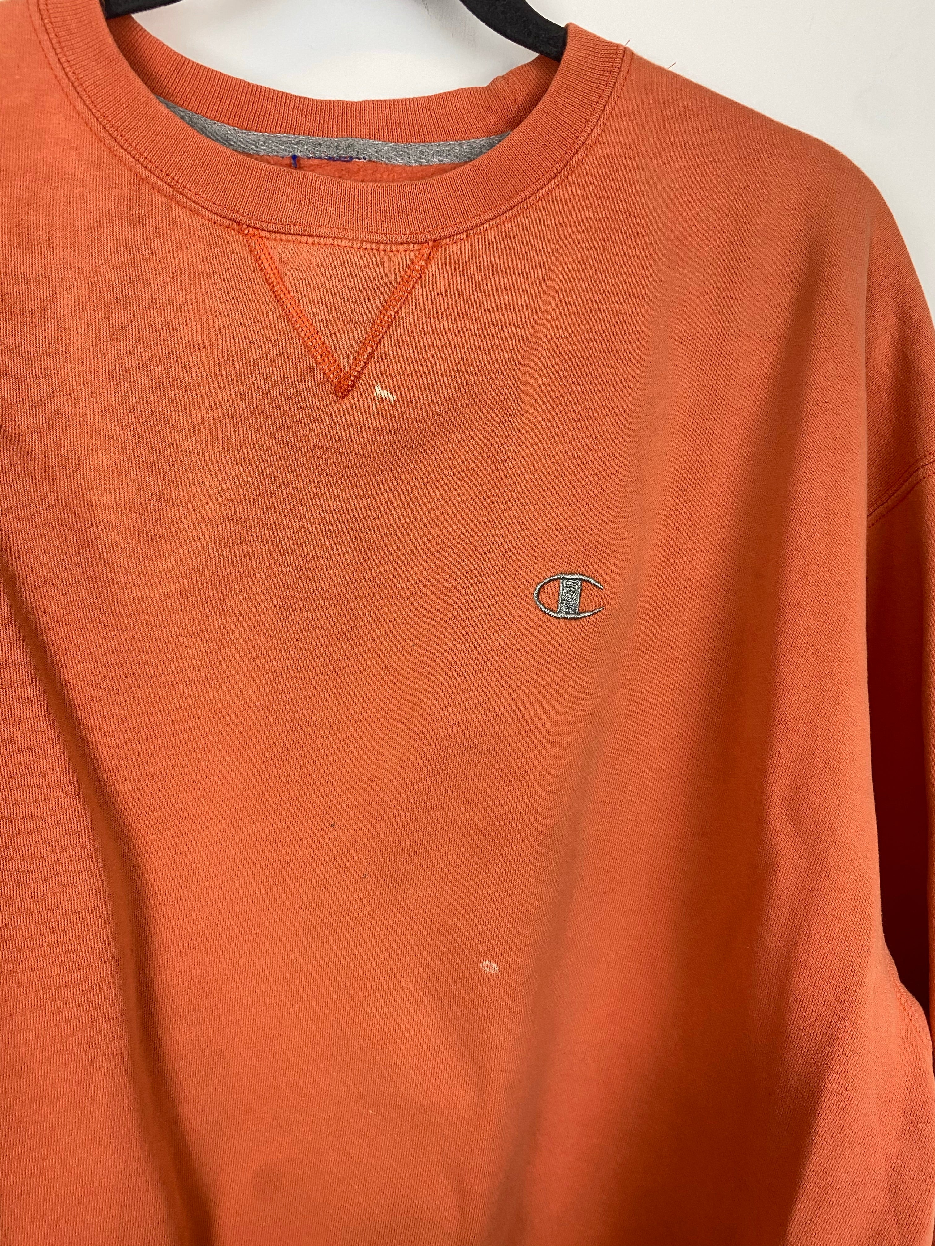 Vintage Orange Champion Crewneck - M