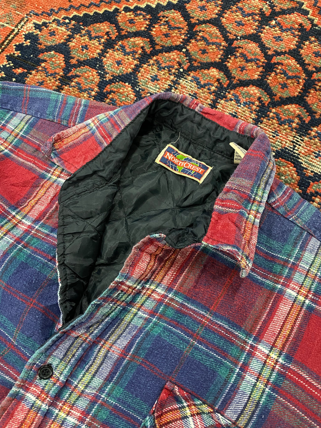 Vintage Lined Plaid Jacket - L