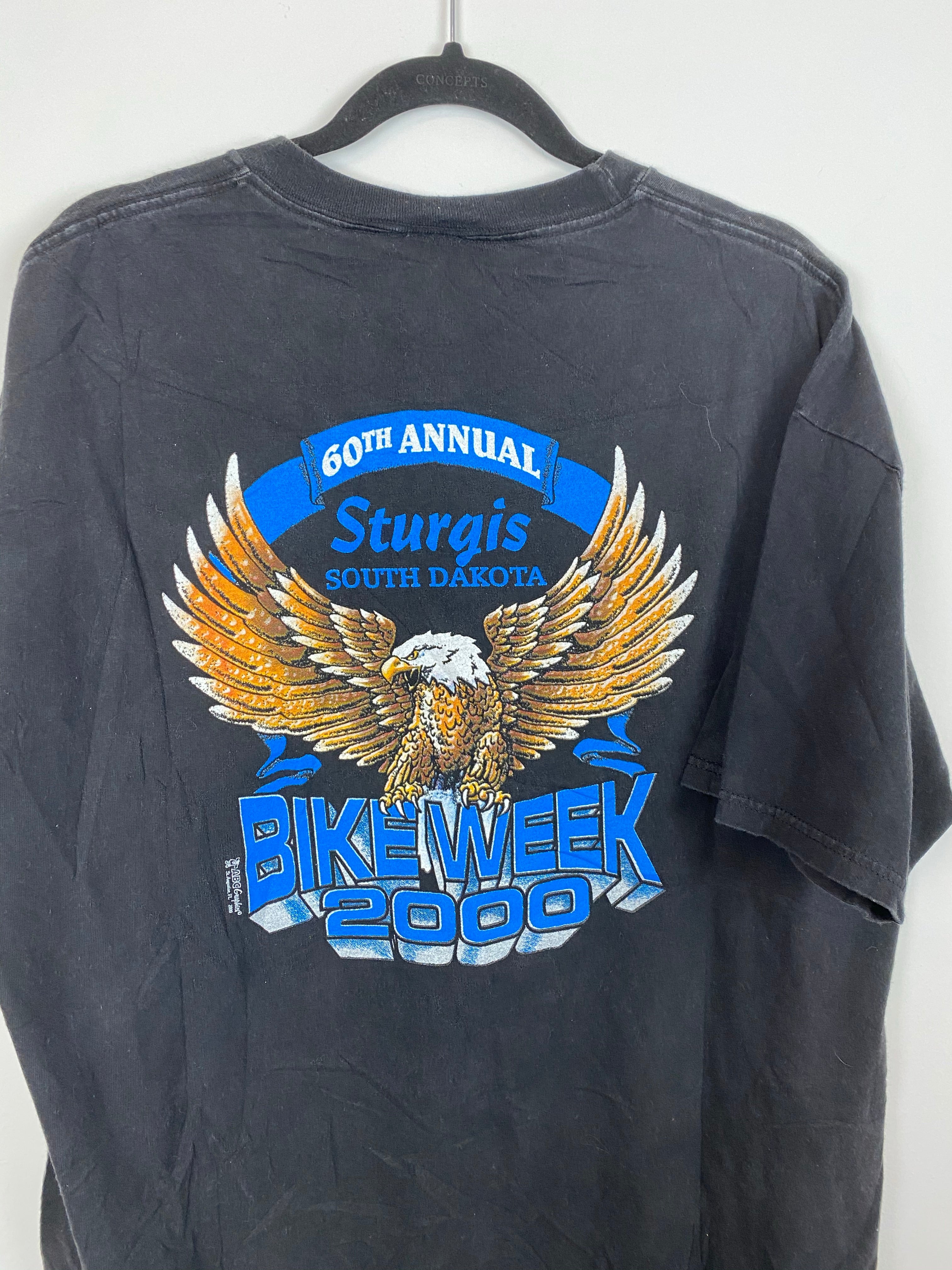 2000s front and back sturgis t shirt