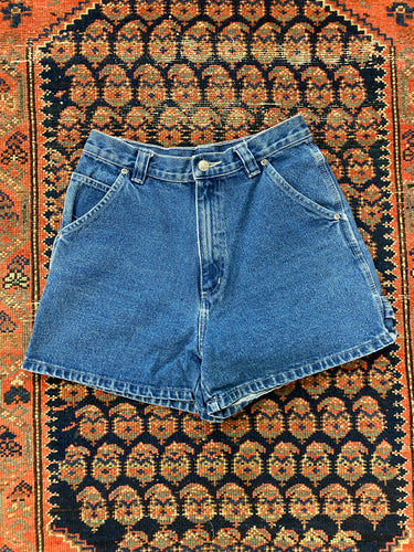 Vintage High Waisted Denim Carpenter Shorts - 27IN/W