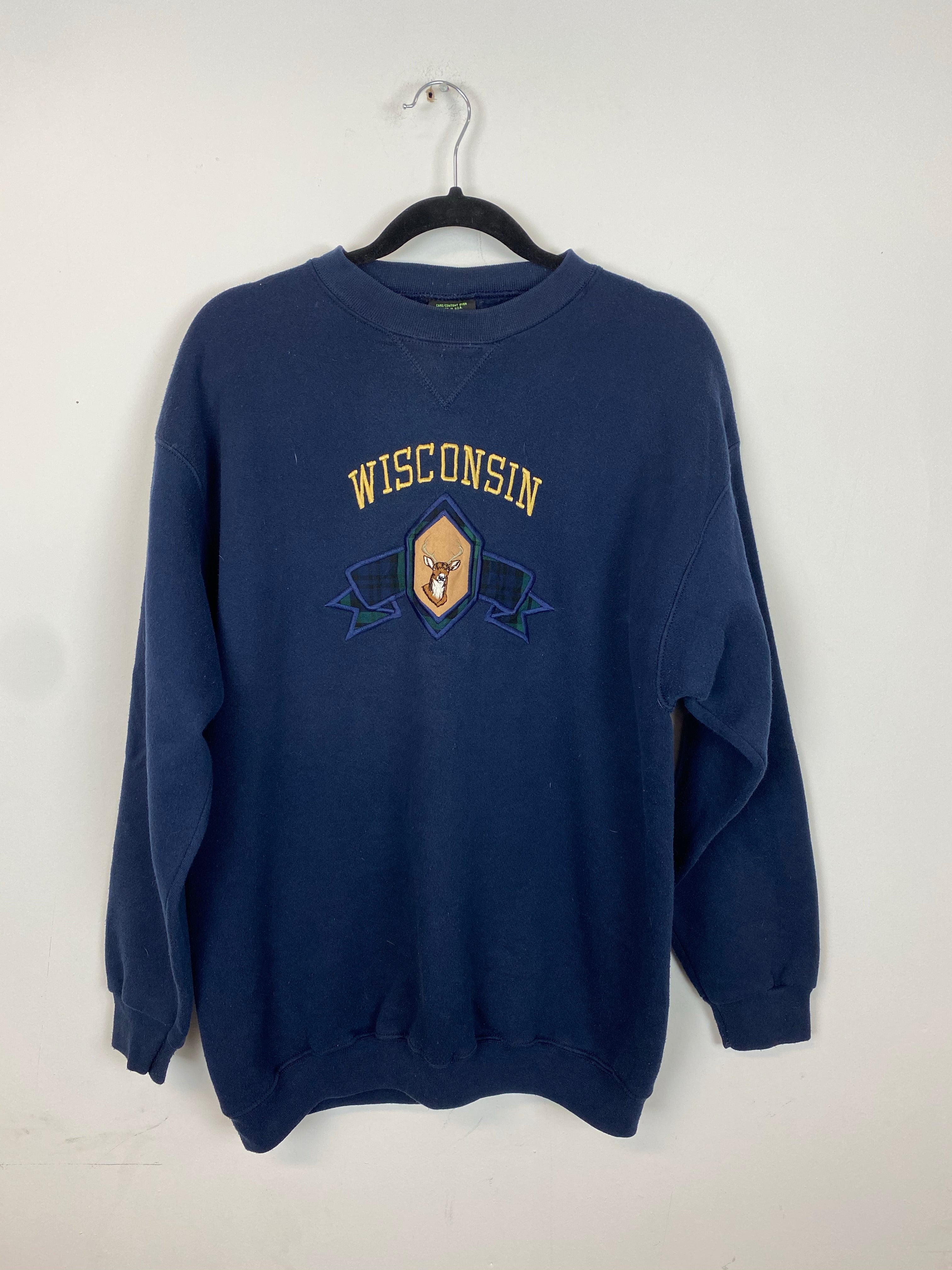Embroidered Wisconsin crewneck - M/L