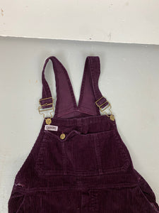 90s purple Corduroy overalls - S