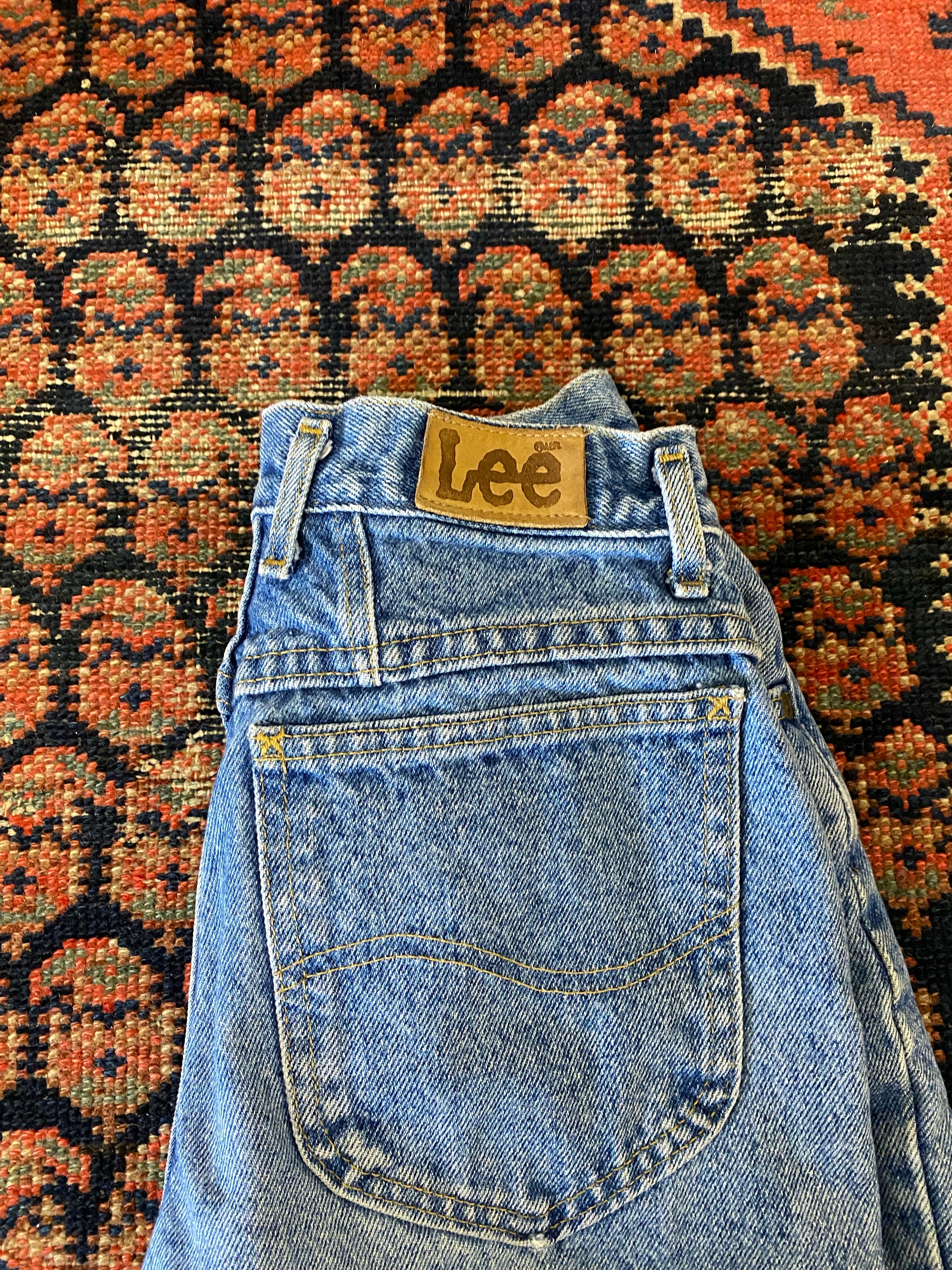 Vintage High Waisted Frayed Levis Denim Shorts - 25in