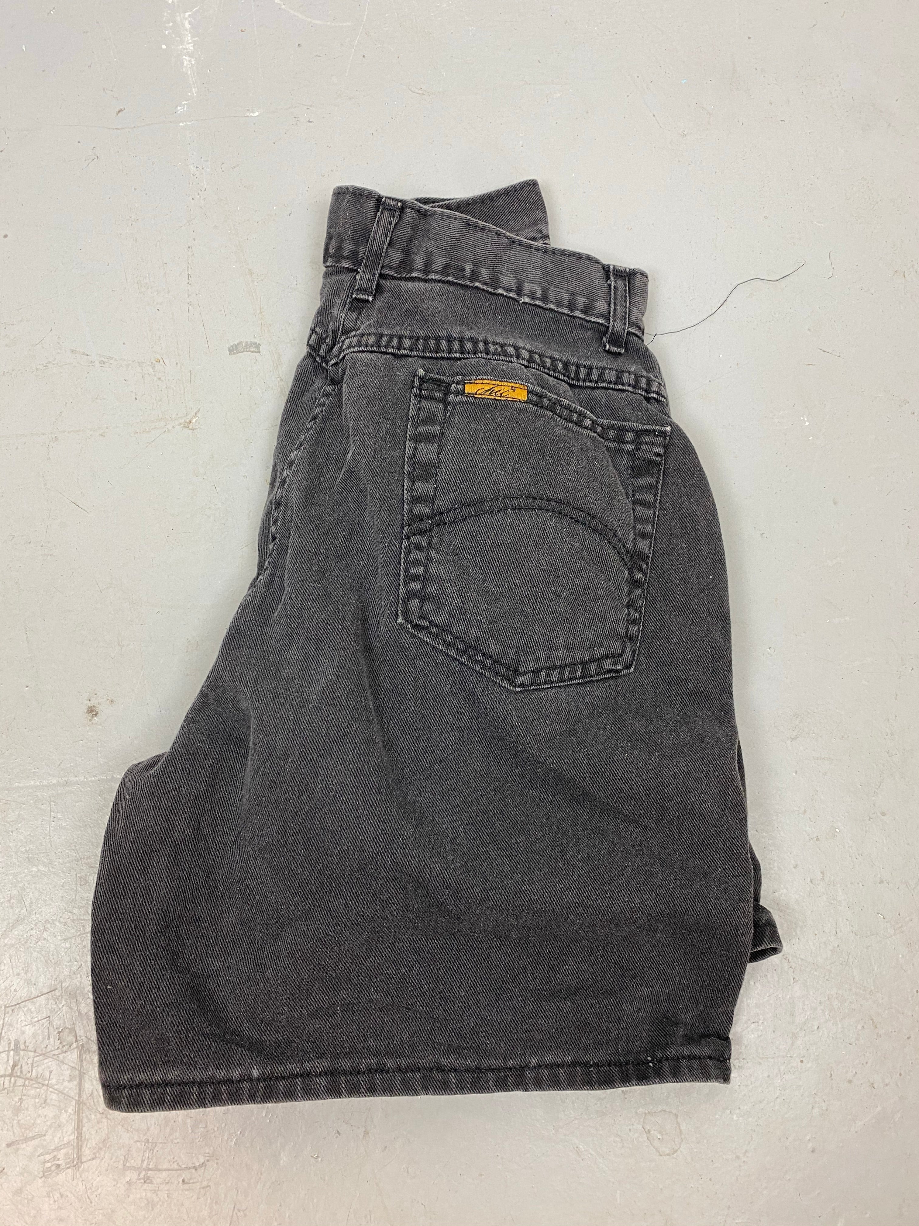 90s High Waisted Chic Denim shorts - 26in
