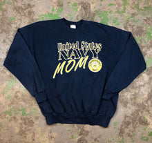Load image into Gallery viewer, 90s Navy mom Crewneck