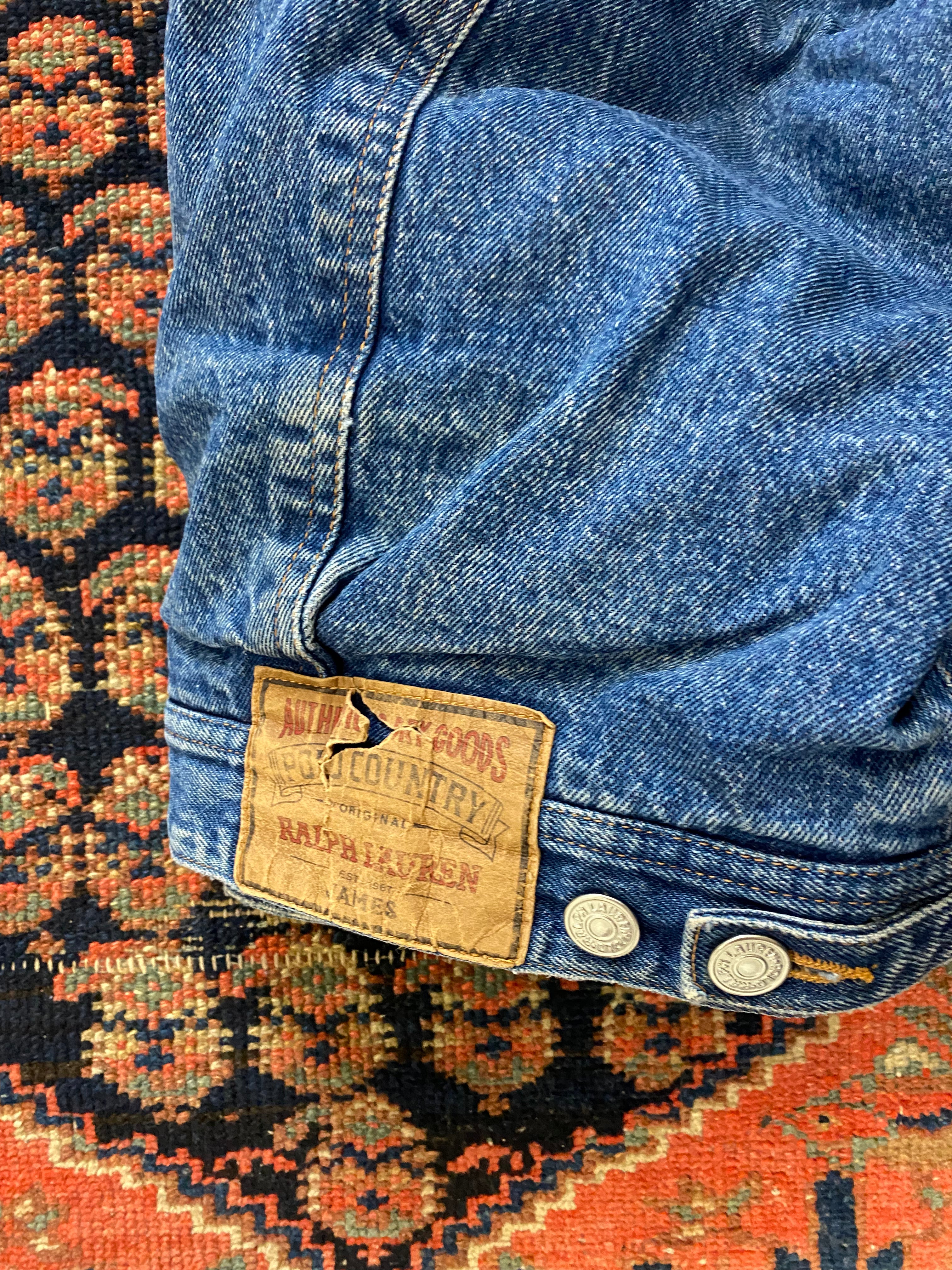 Vintage Hooded Polo Country Jacket - M