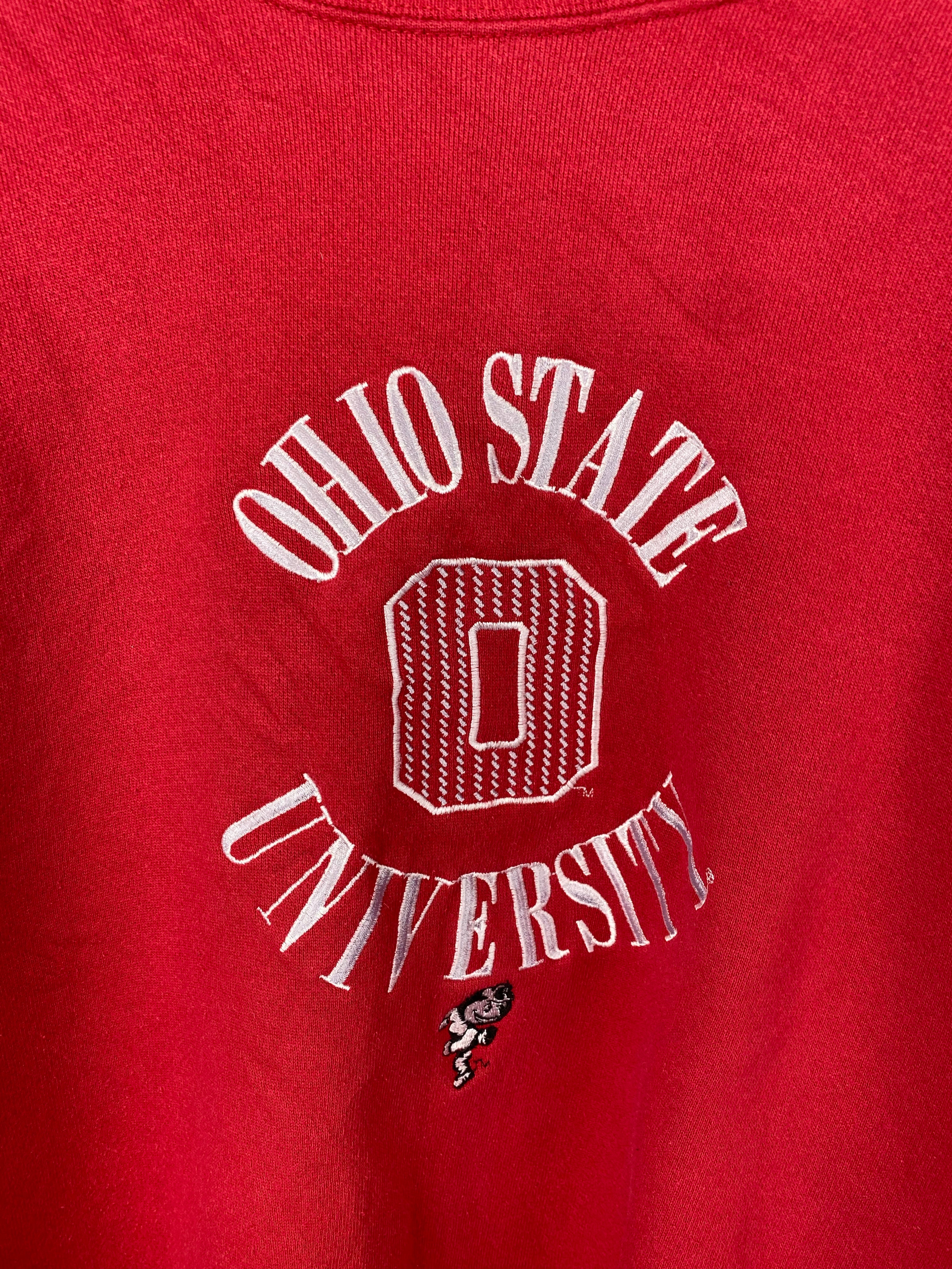 Embroidered Ohio State university crewneck