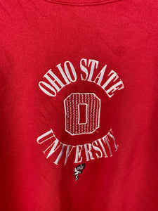 Embroidered Ohio State university crewneck