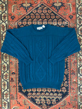 Load image into Gallery viewer, Vintage Blue Knit Sweater - M