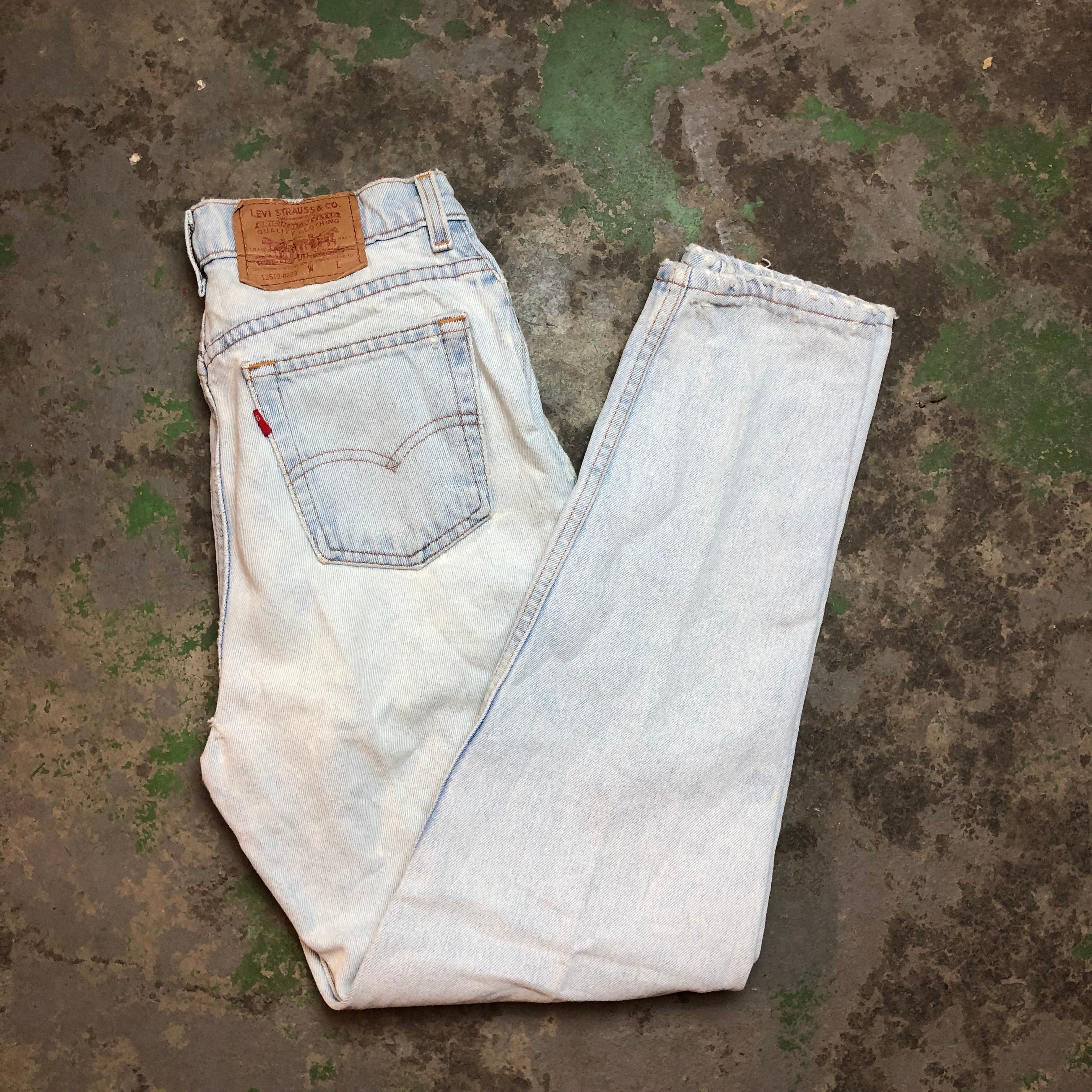 Light wash high waisted denim pants
