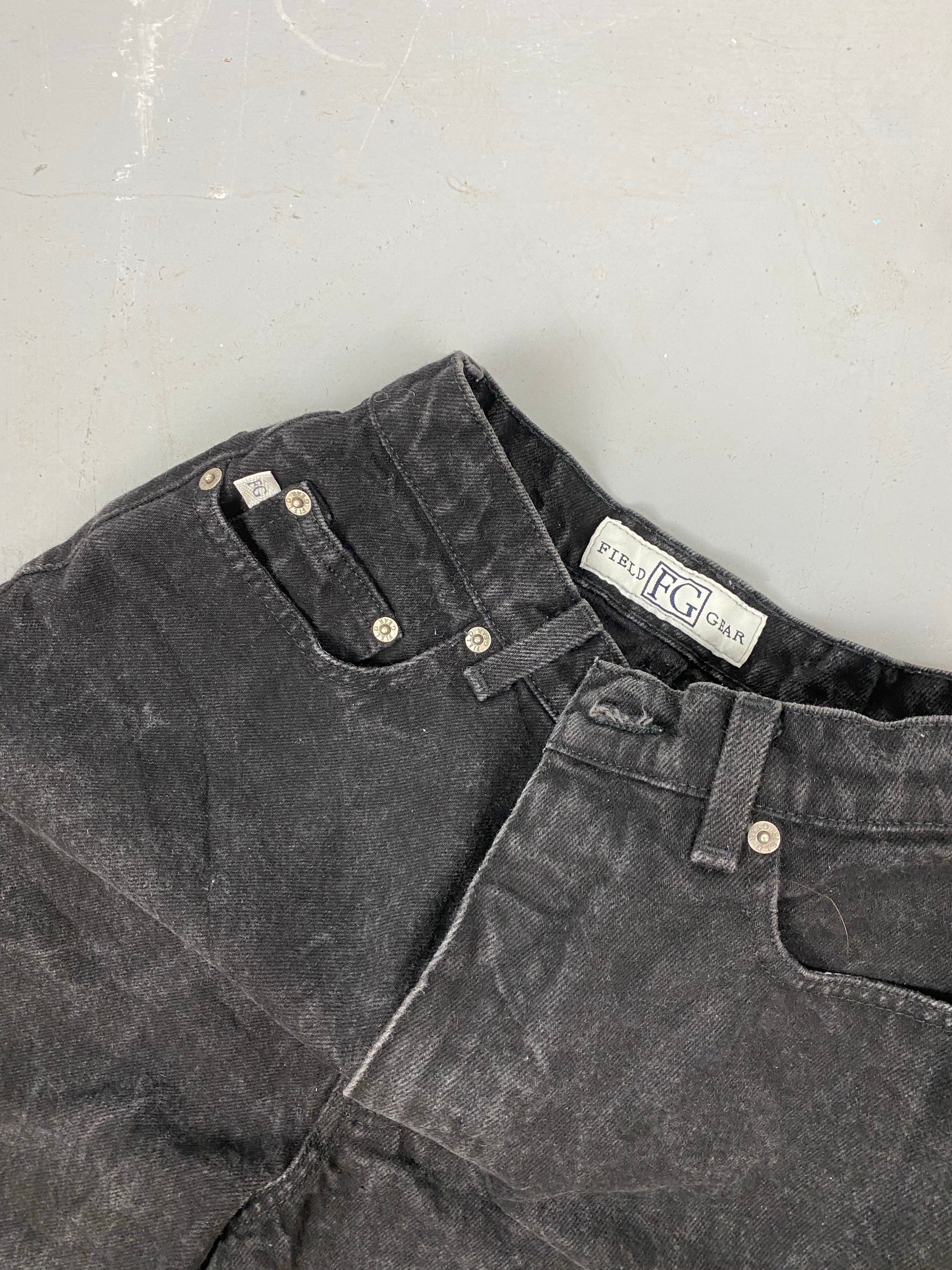 90s high waisted field gear high waisted denim shorts - 26in