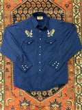Vintage Eagle Embroidered Western Button Up - M