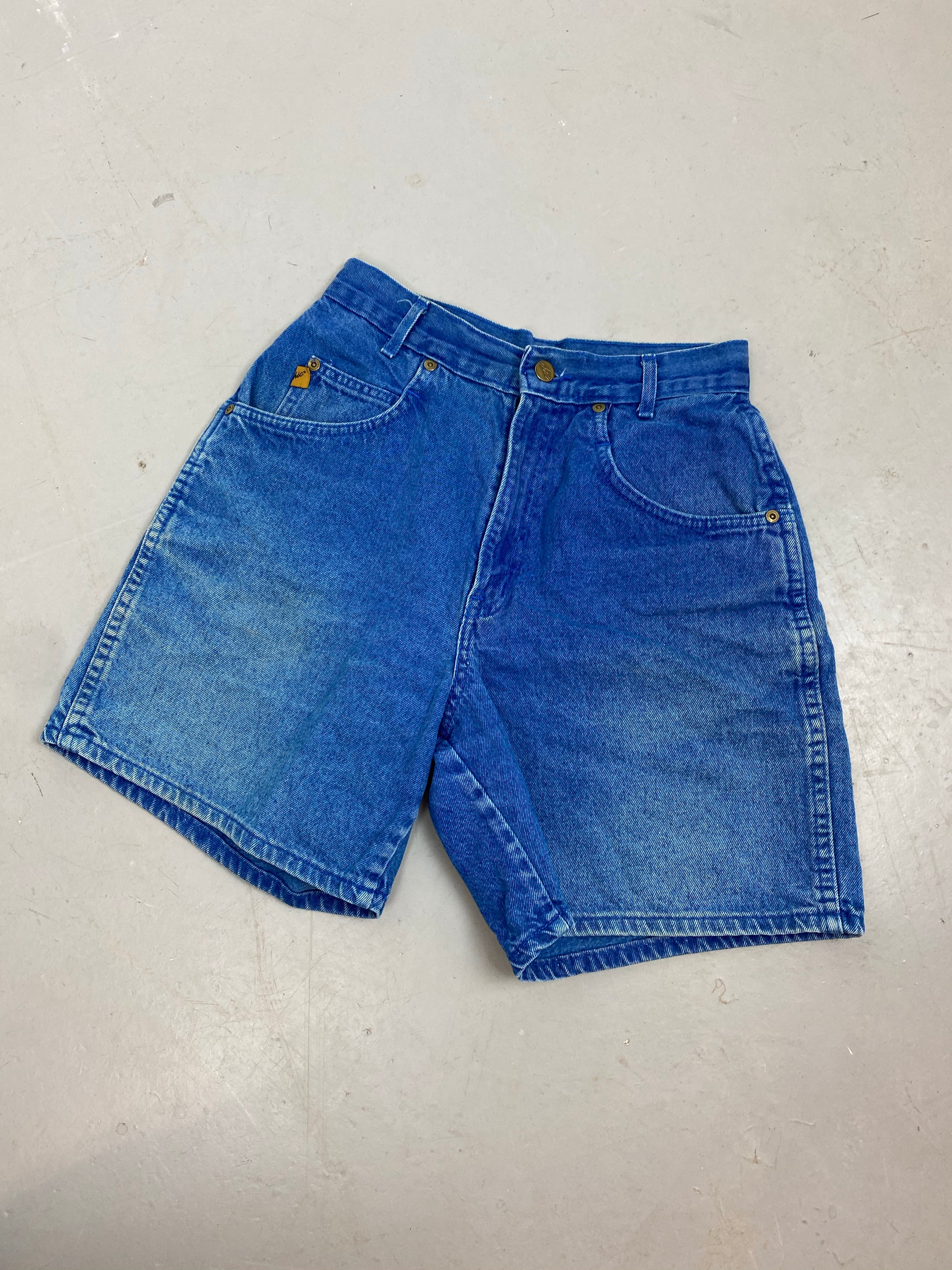 90s high waisted chic denim shorts
