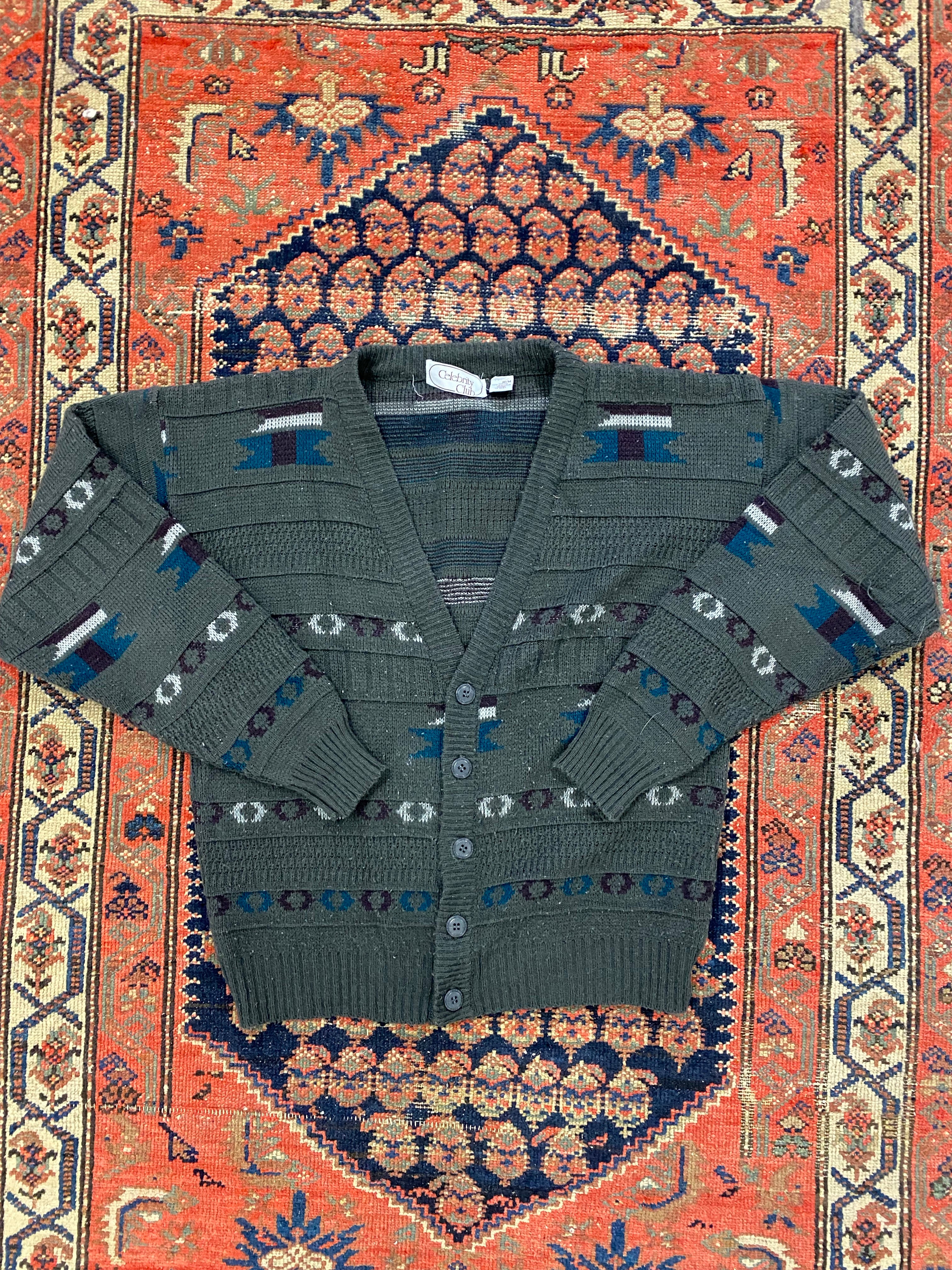 Vintage Knit Cardigan - M