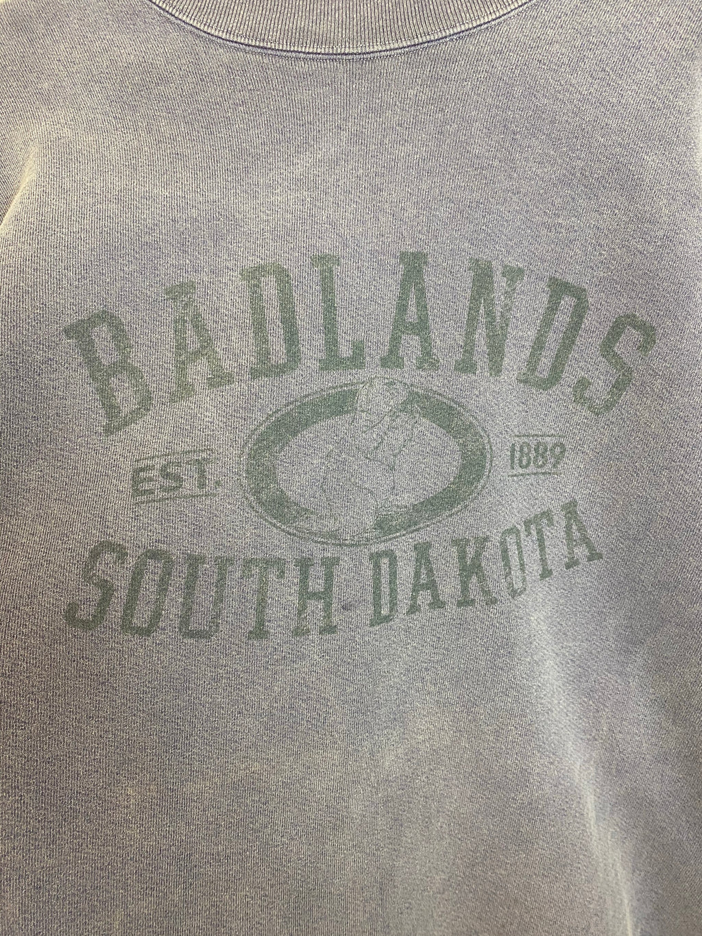 90s Stone Wash South Dakota Badlands Crewneck - XL