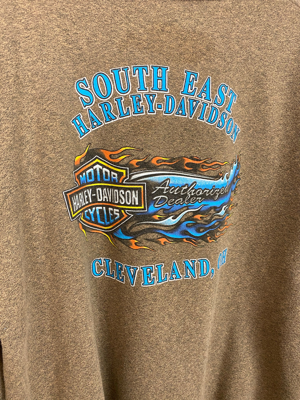 90s Front and back Harley Davidson crewneck - L