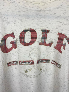 90s Varsity Golf T shirt - L