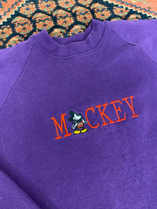 80s Embroidered Mickey Mouse Crewneck - XL