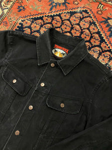 Vintage Black Denim Jacket - M