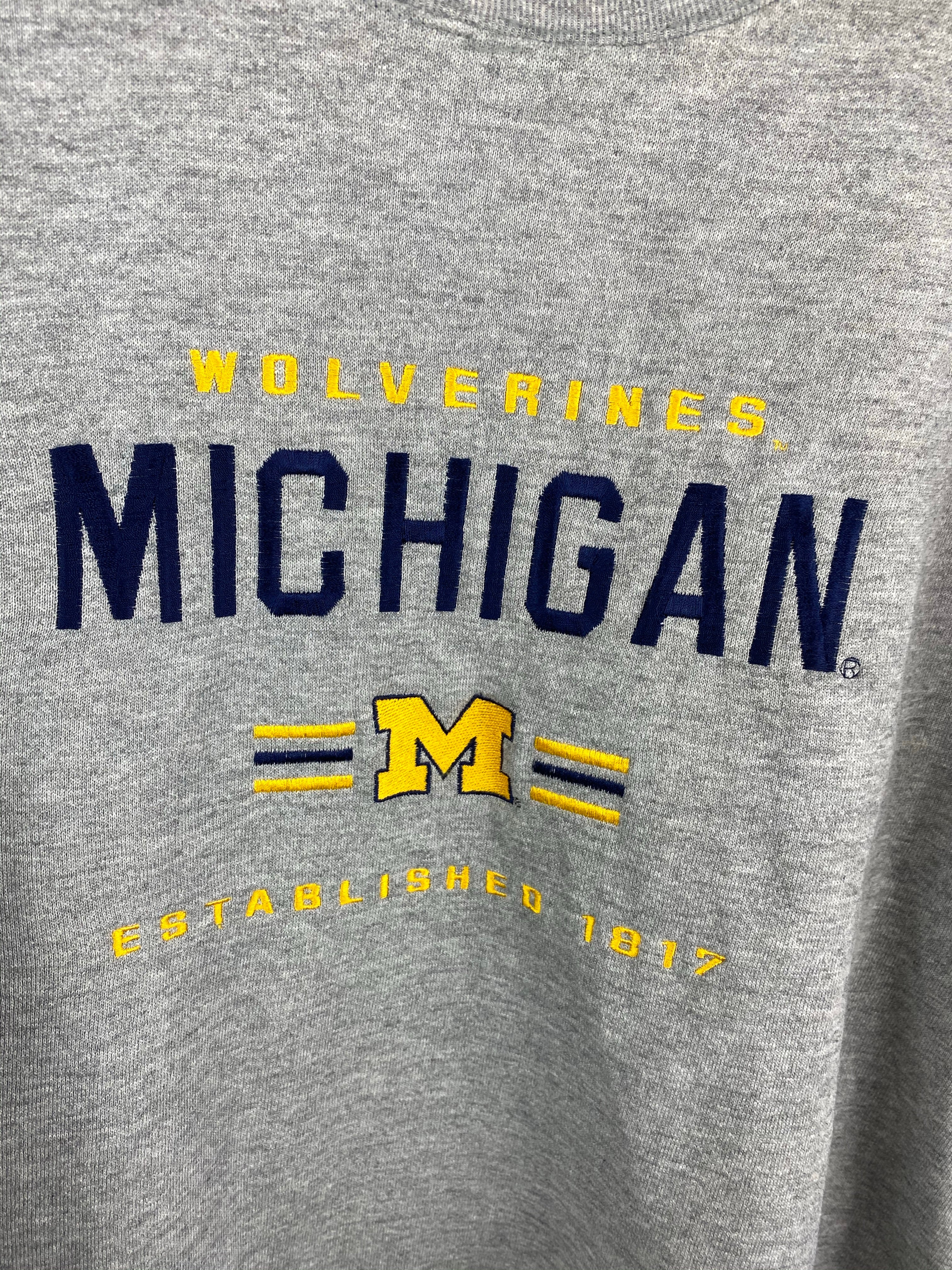 Embroidered Michigan crewneck