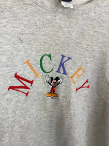Vintage Embroidered Mickey Mouse crewneck