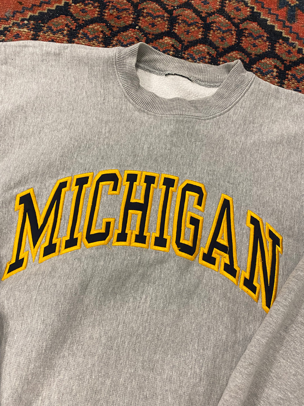 Vintage Michigan Varsity Crewneck - M/L