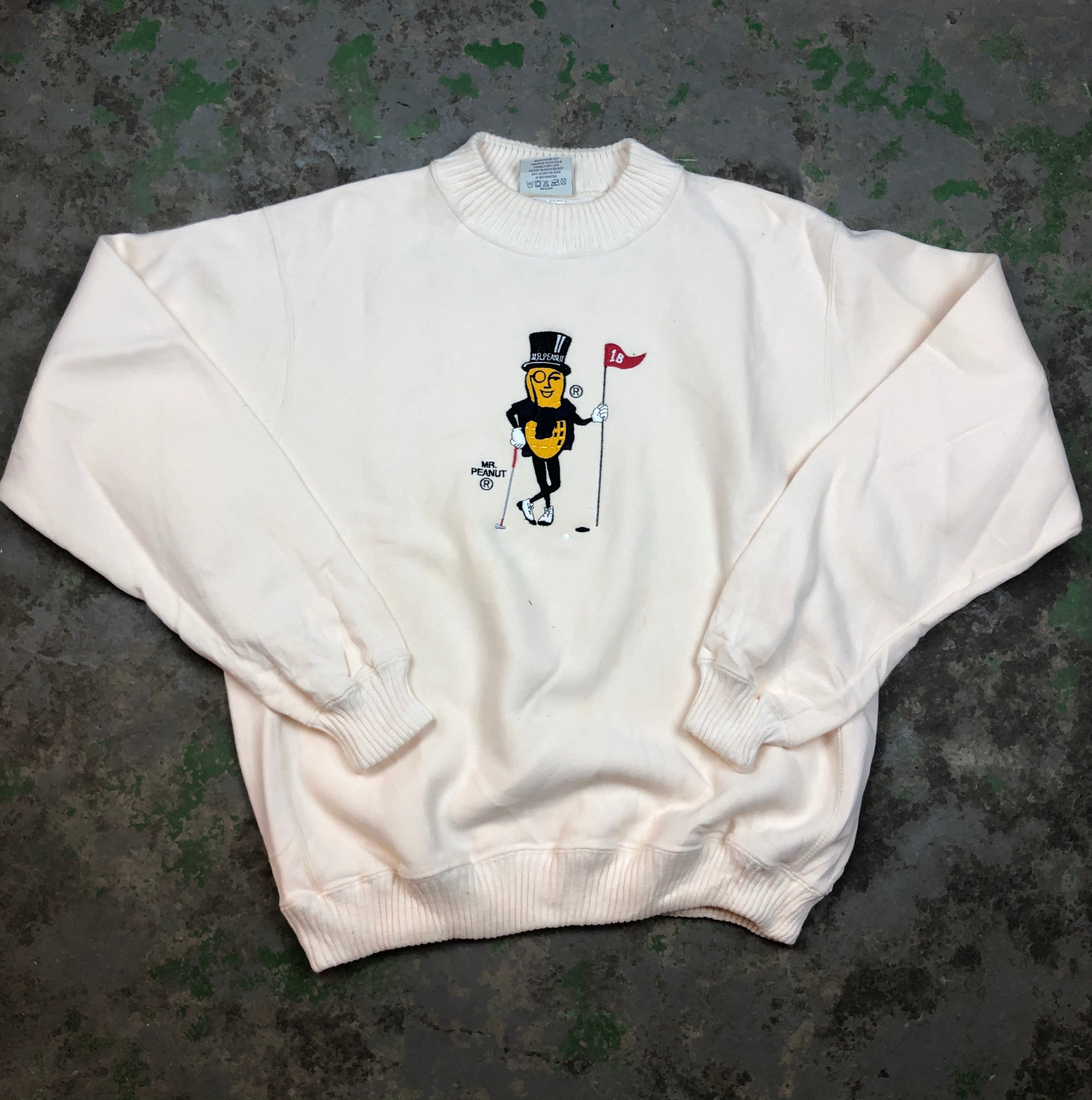 Embroidered Mr peanuts Crewneck