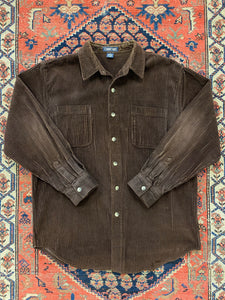 Vintage Thick Corduroy Button Up Shirt - L