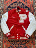 Vintage Front and back track varsity jacket - Medium