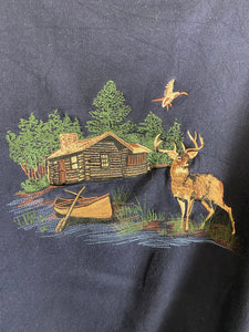 Vintage embroidered Deer crewneck