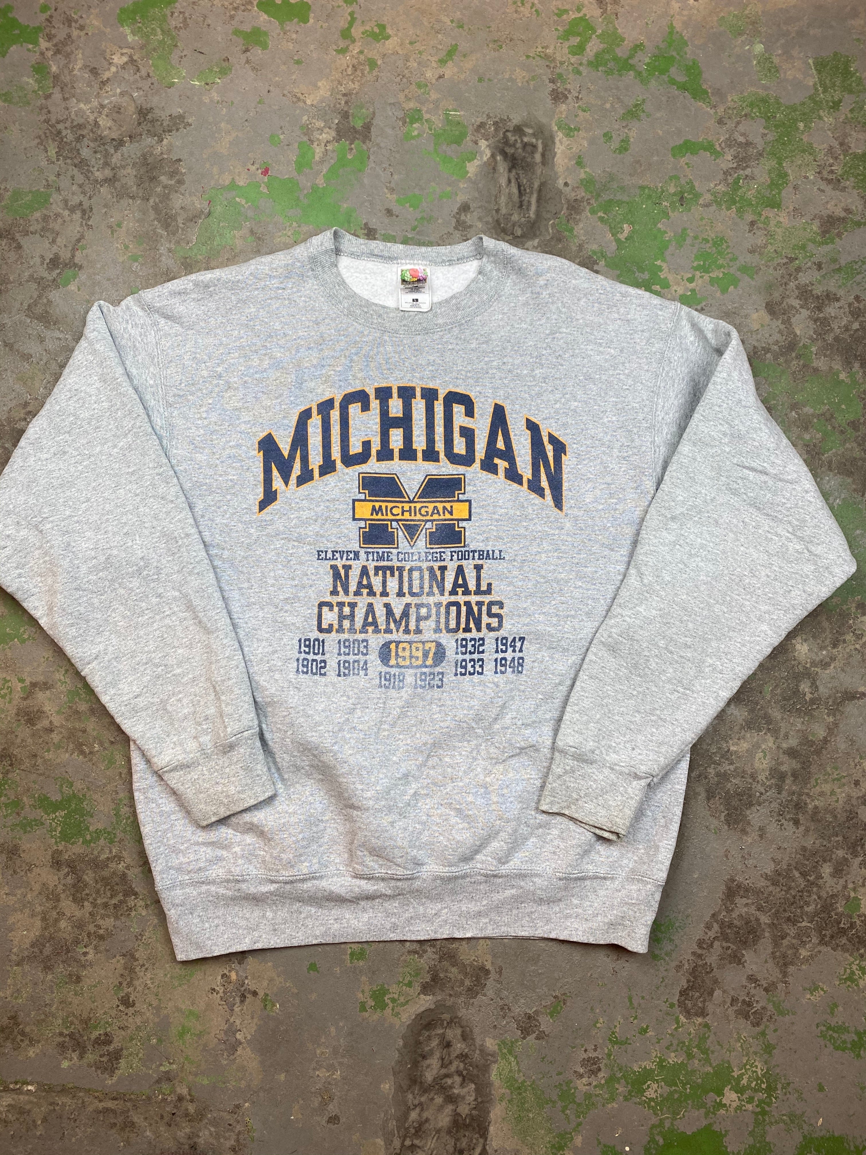 Heavy weight Michigan crewneck