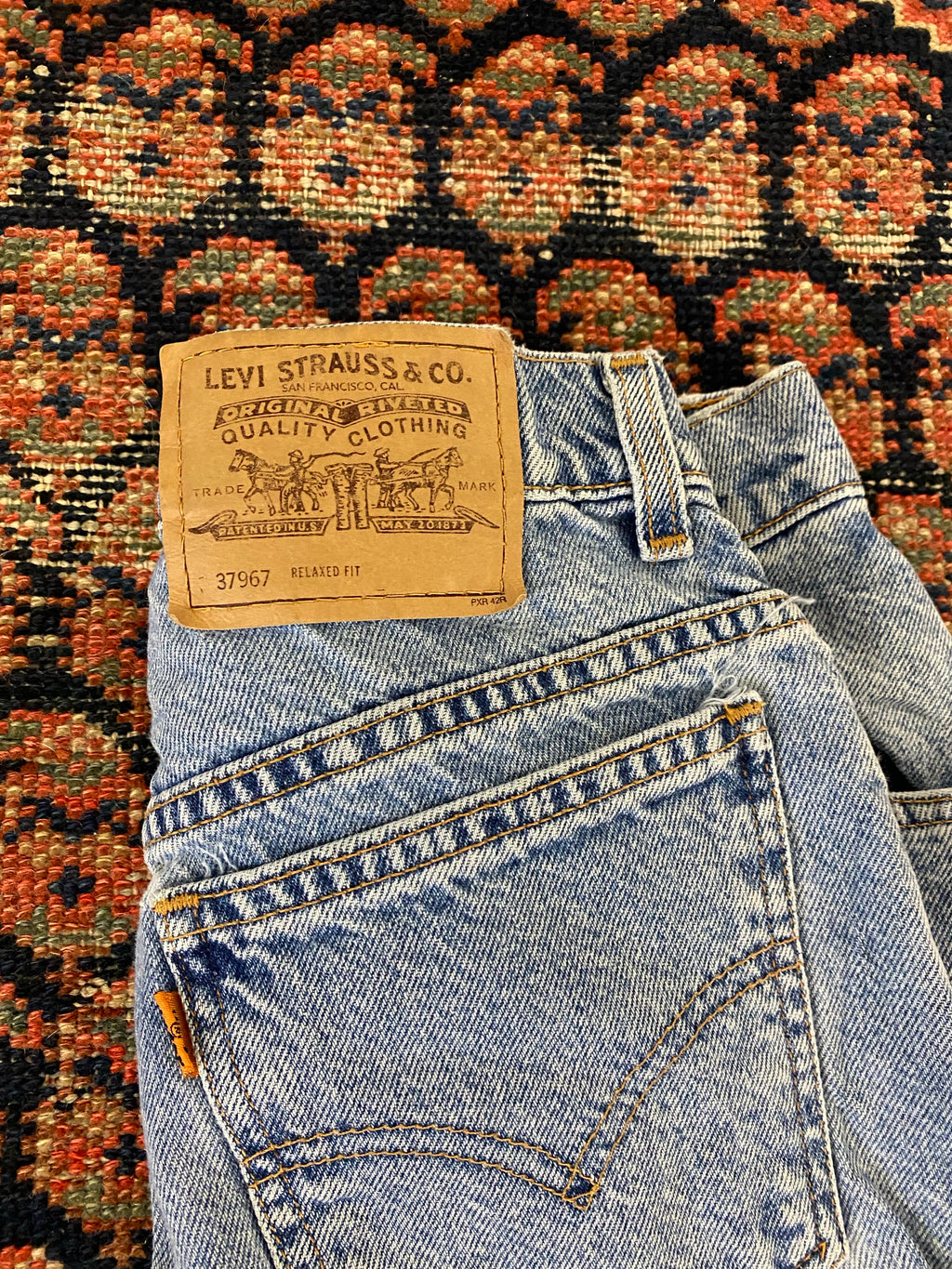 Vintage Orange Tab Levi’s Denim Shorts - 27in
