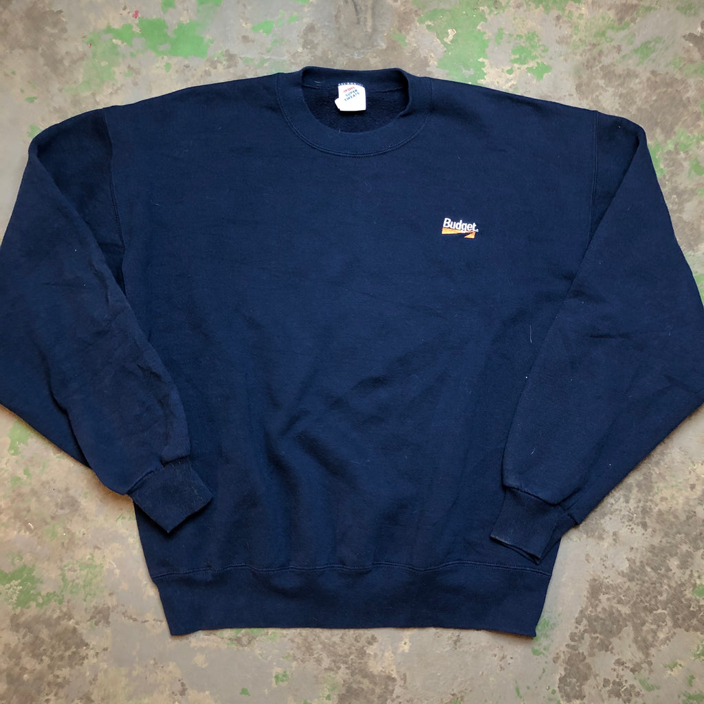 Embroidered budget Crewneck