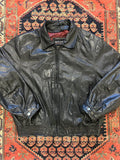VINTAGE LEATHER BOMBER JACKET - MEDIUM