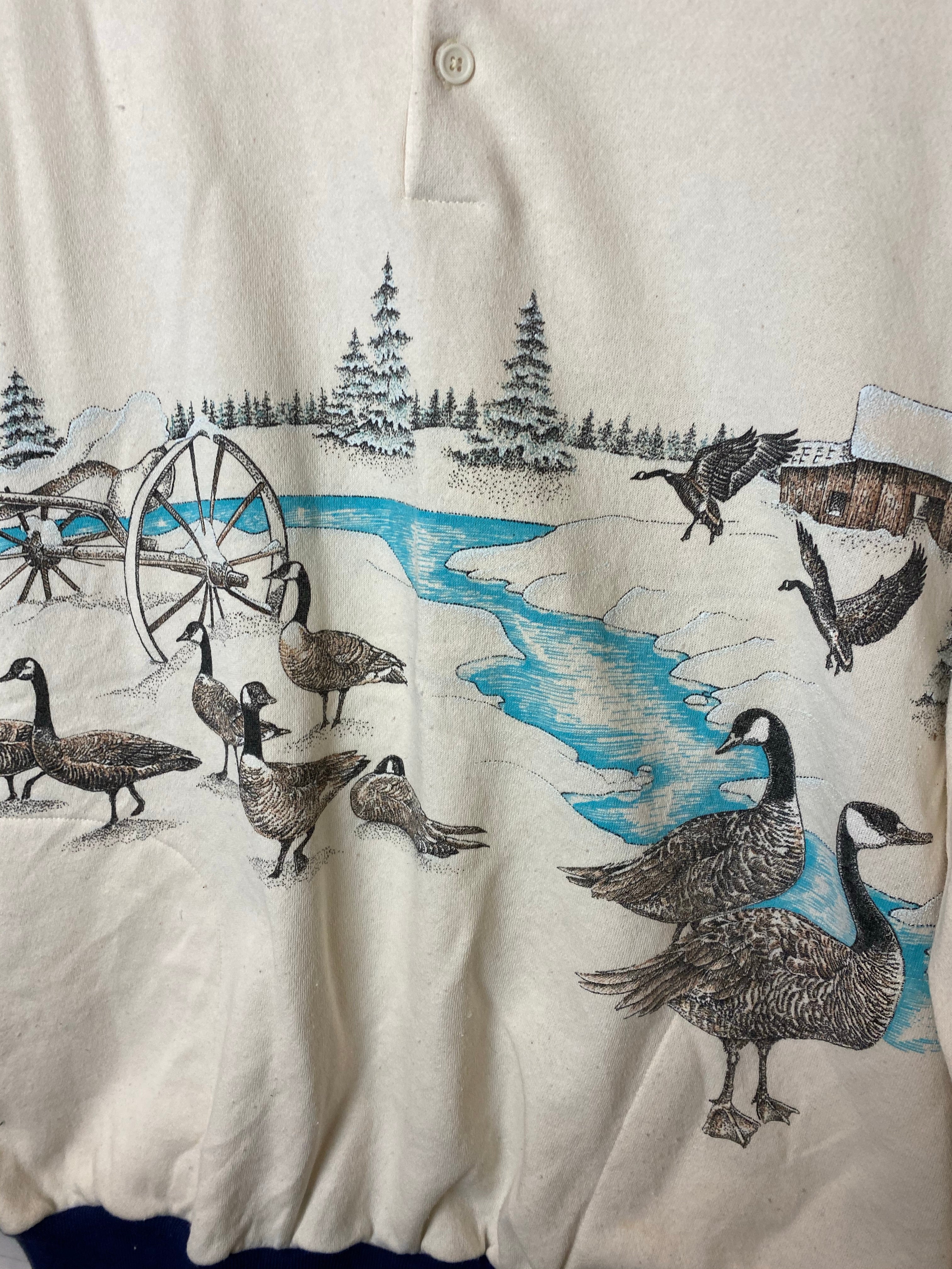 Vintage Collared Loon Crewneck - L