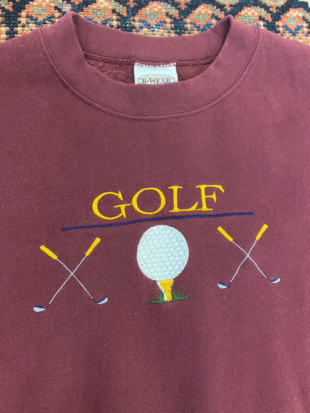 Vintage Embroidered Golf Crewneck - L