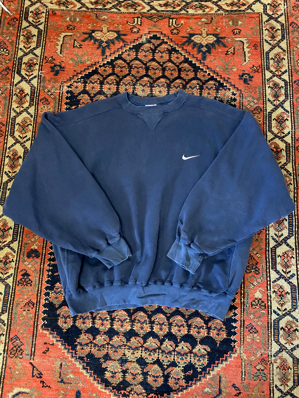 90s Nike Check Crewneck - M