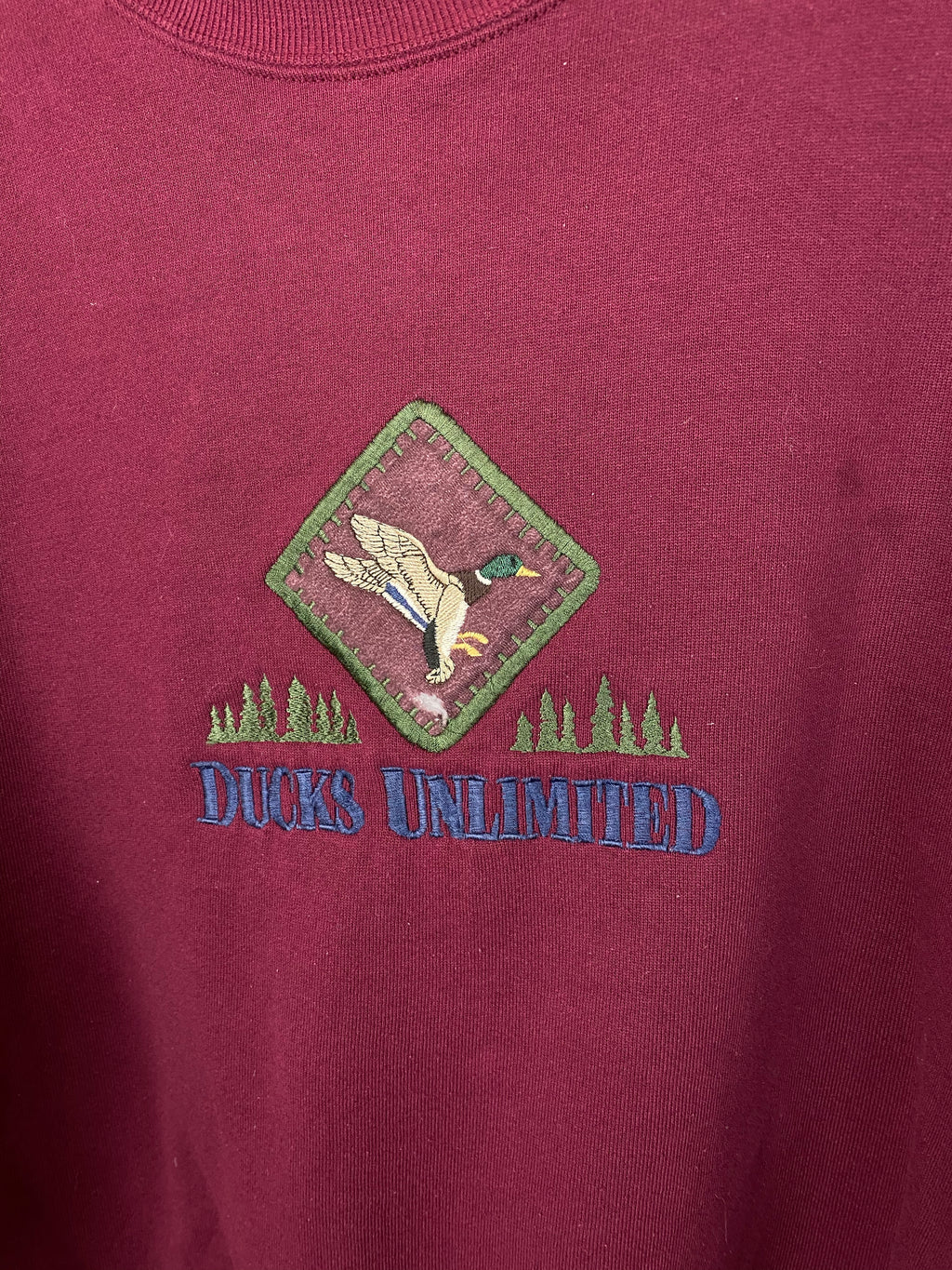 Vintage embroidered Ducks Unlimited crewneck - L