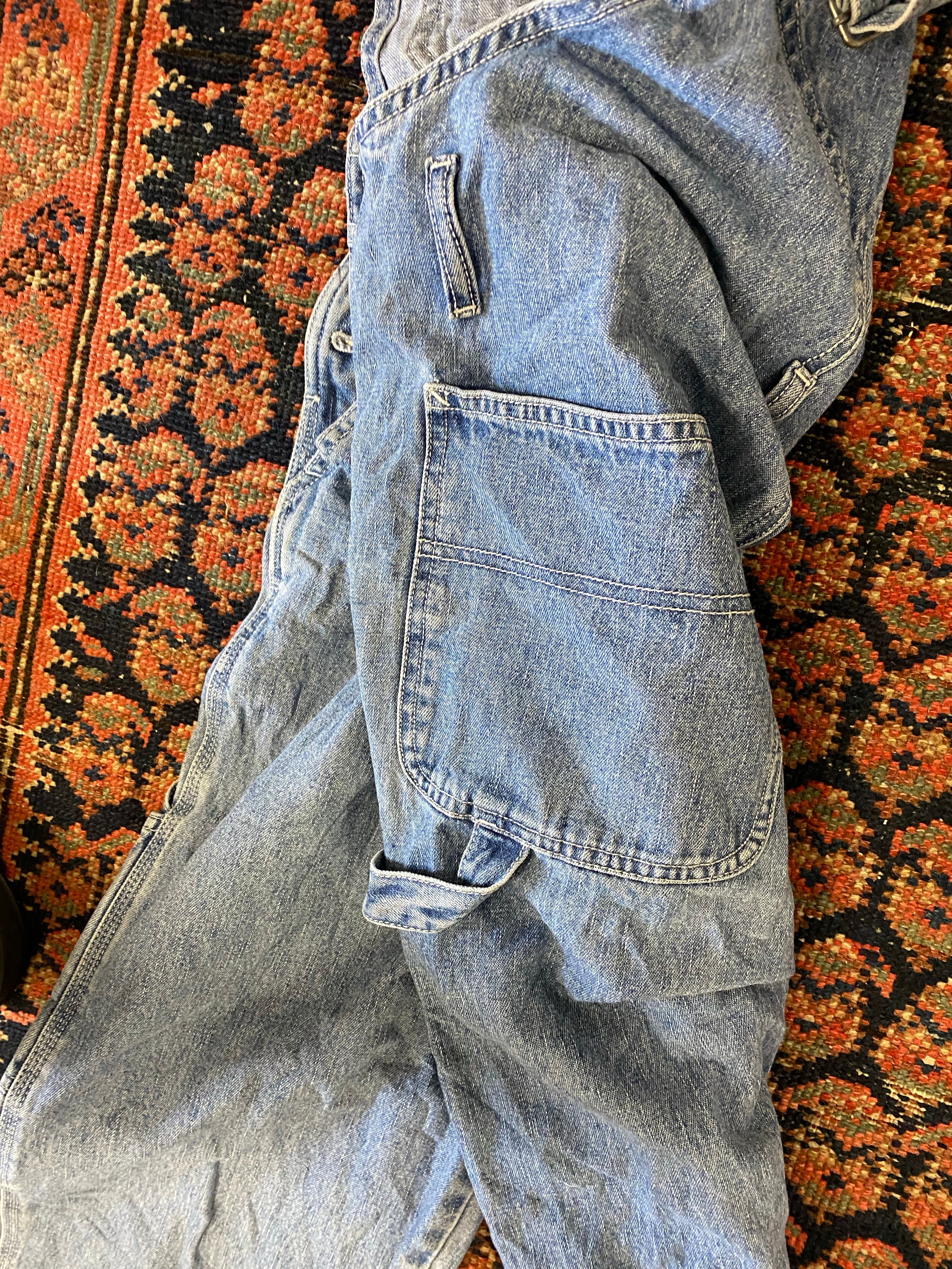 90s Calvin Klein Denim Overalls - S